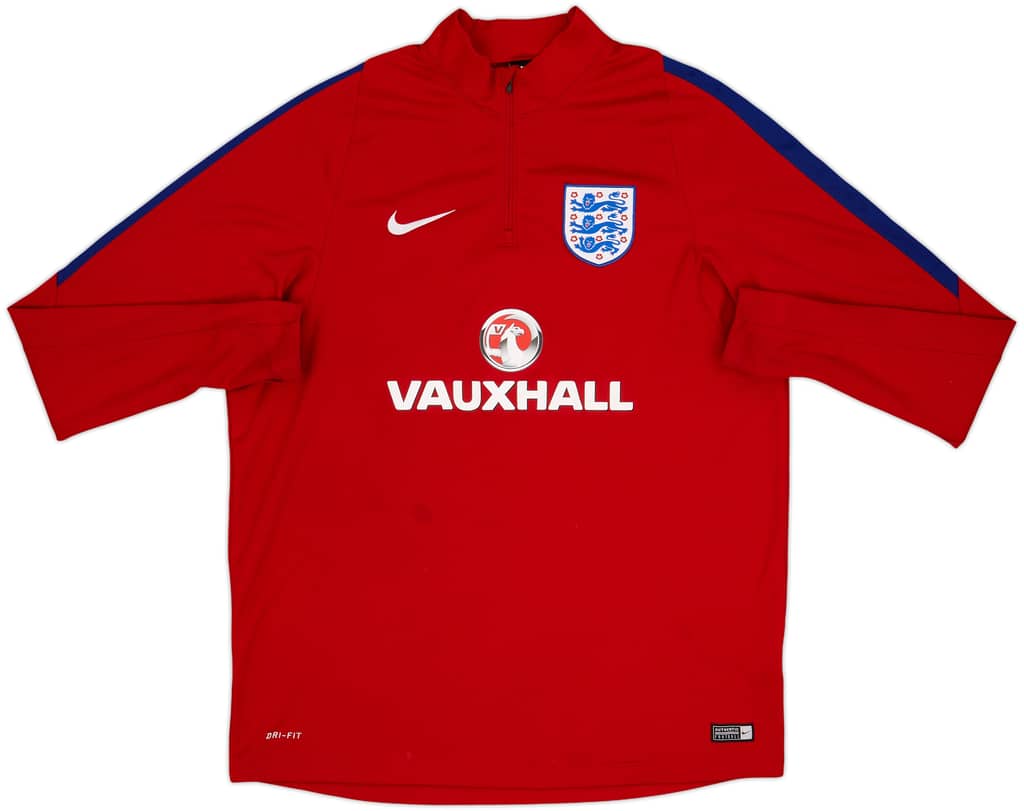 2016-17 England Nike 1/4 Zip Training Top - 6/10 - (XL)