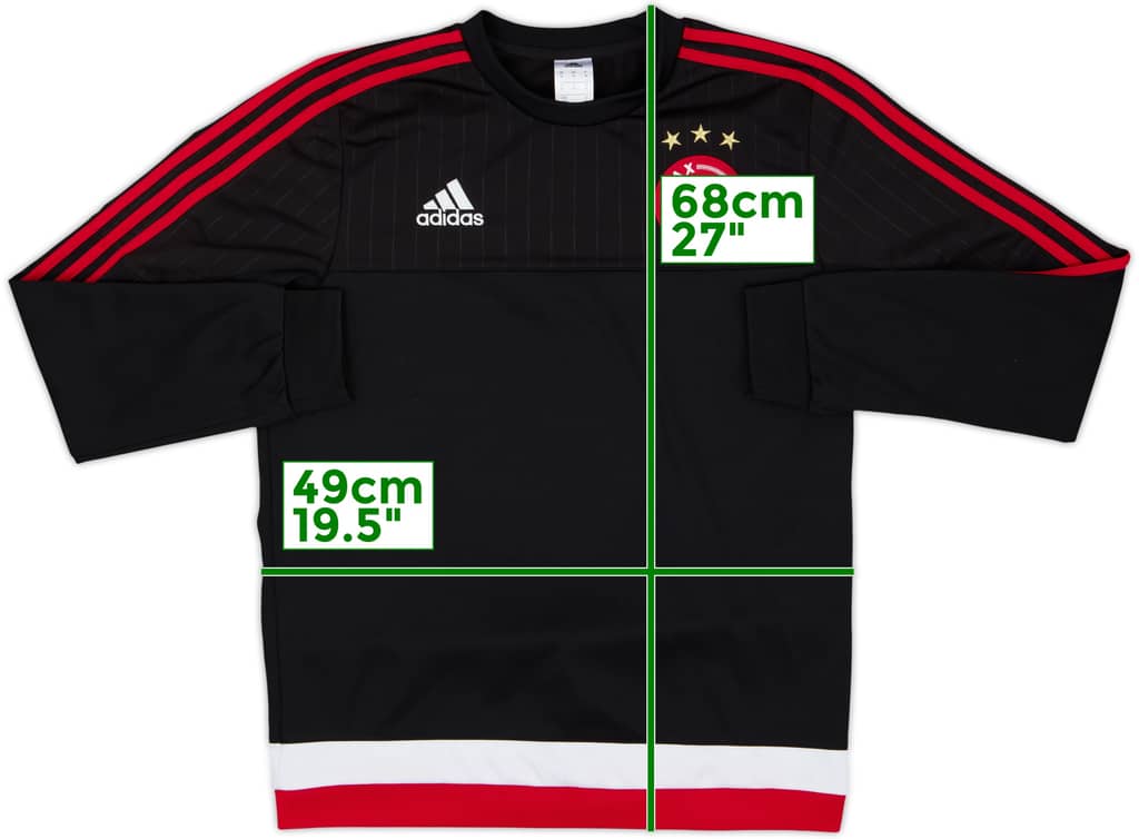 2015-16 Ajax adidas Sweat Top - 8/10 - (M)