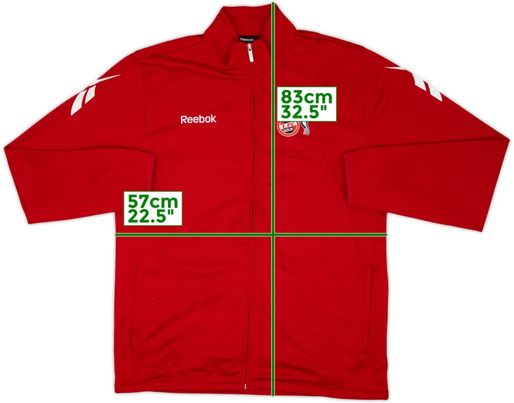 2010-11 FC Koln Reebok Track Jacket - 9/10 - (XL)