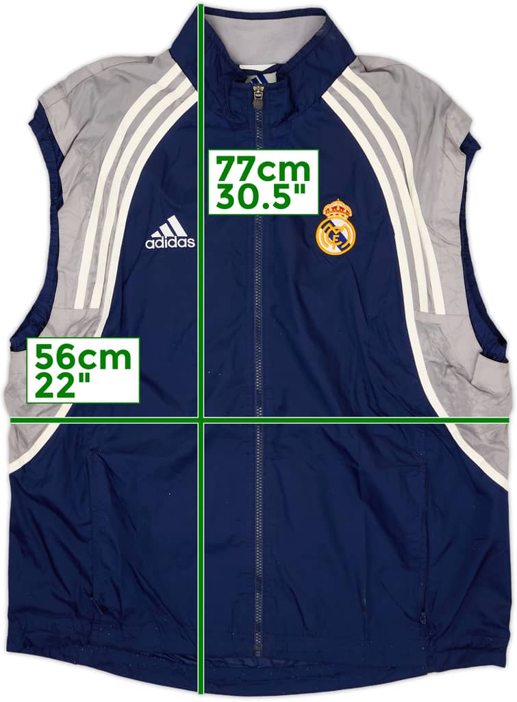 2000-01 Real Madrid adidas Gilet - 6/10 - (M/L)