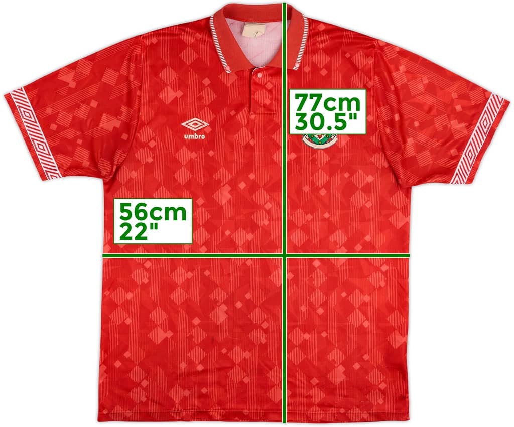 1990-92 Wales Home Shirt - 5/10 - (L)