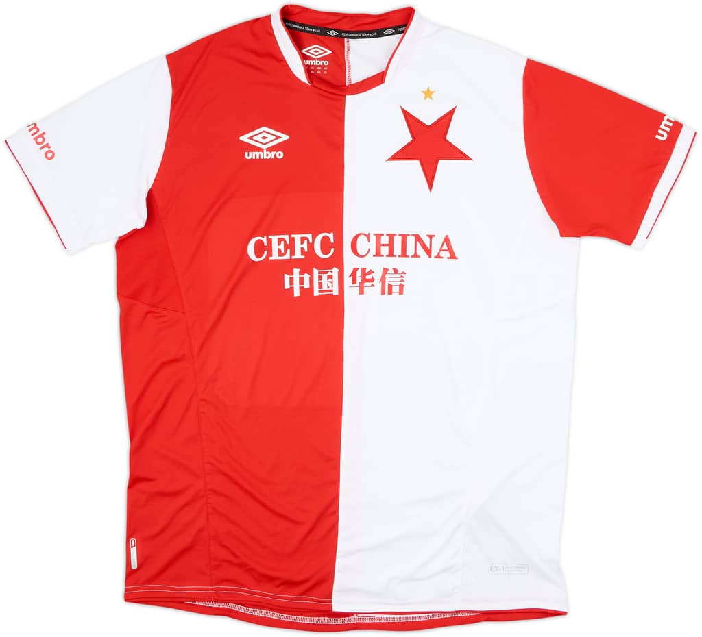 2017-18 Slavia Prague Home Shirt - 8/10 - (3XL)