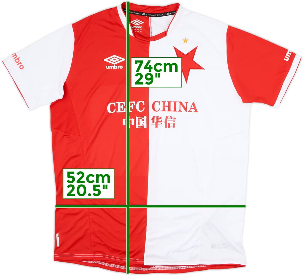 2017-18 Slavia Prague Home Shirt - 8/10 - (3XL)