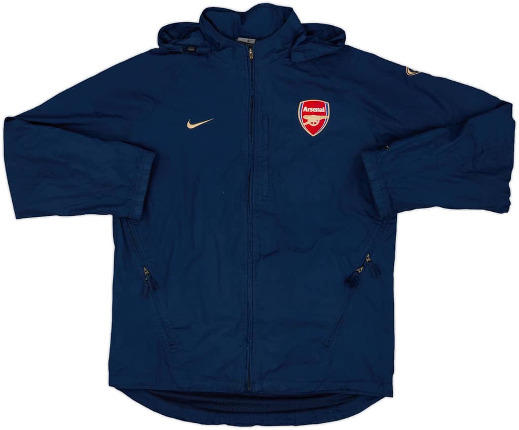 2003-04 Arsenal Nike Hooded Rain Jacket - 6/10 - (M)