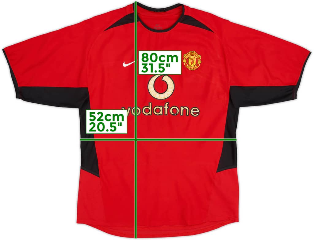 2002-04 Manchester United Home Shirt - 5/10 - (M)