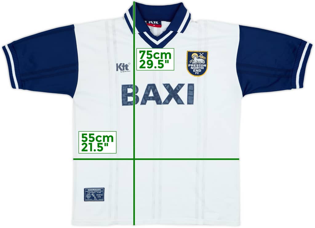 1996-98 Preston North End Home Shirt - 6/10 - (M)