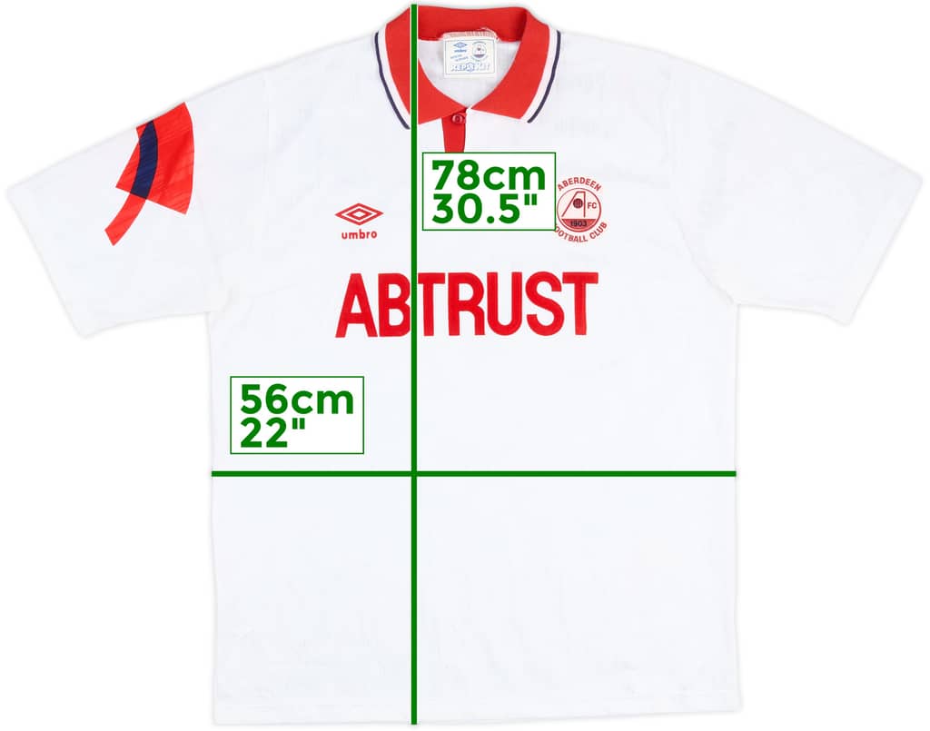 1990-91 Aberdeen Away Shirt - 9/10 - (L)