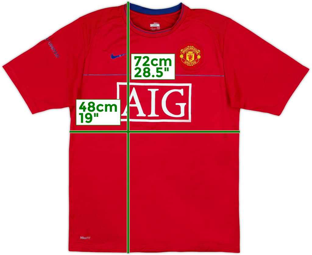 2008-09 Manchester United Nike Training Shirt - 6/10 - (M)