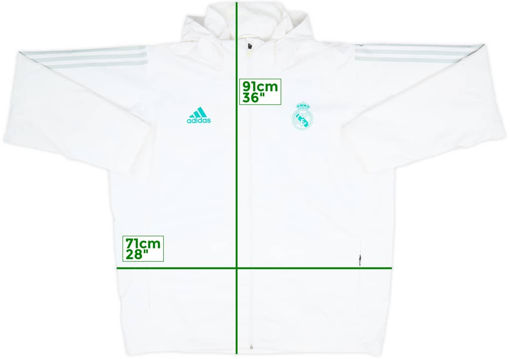 2017-18 Real Madrid adidas Hooded Track Jacket - 6/10 - (XXL)