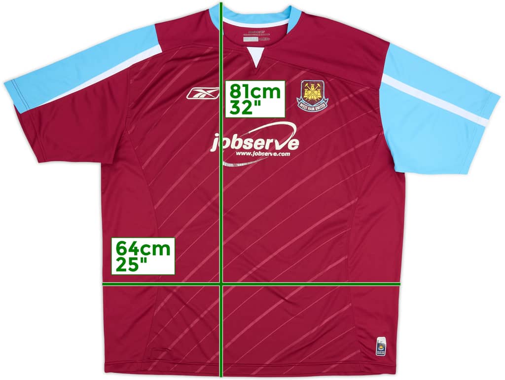 2005-07 West Ham Home Shirt - 4/10 - (XXL)