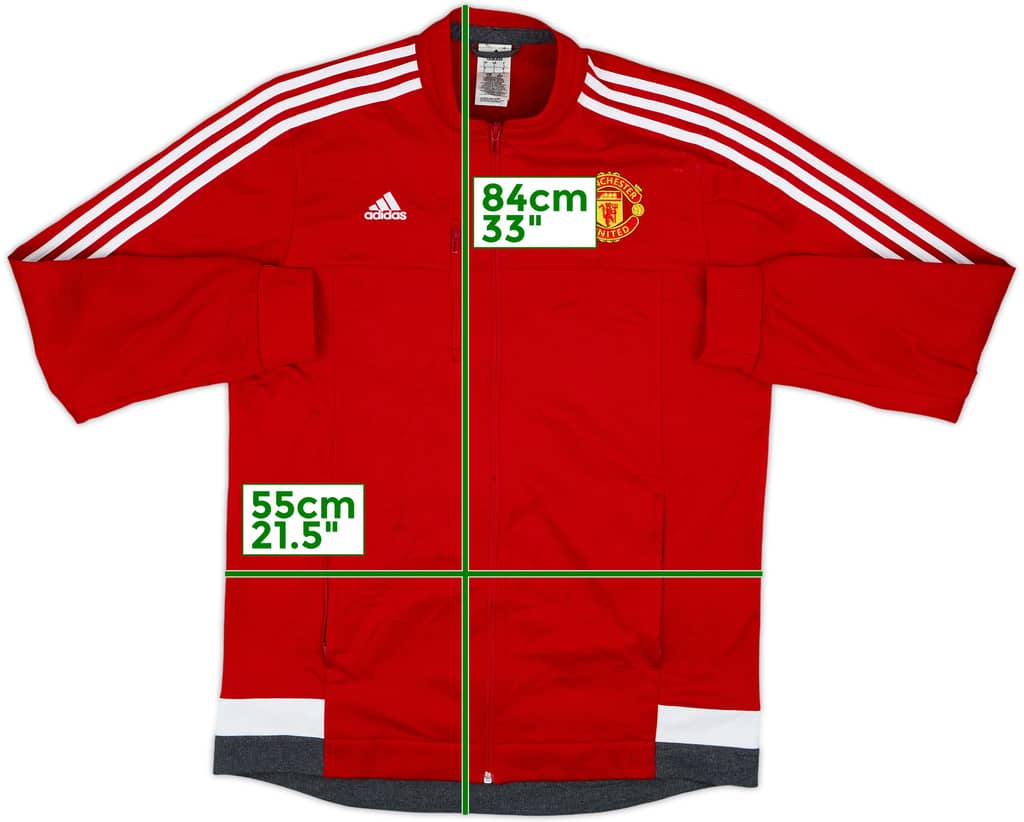 2015-16 Manchester United adidas Track Jacket - 6/10 - (L)