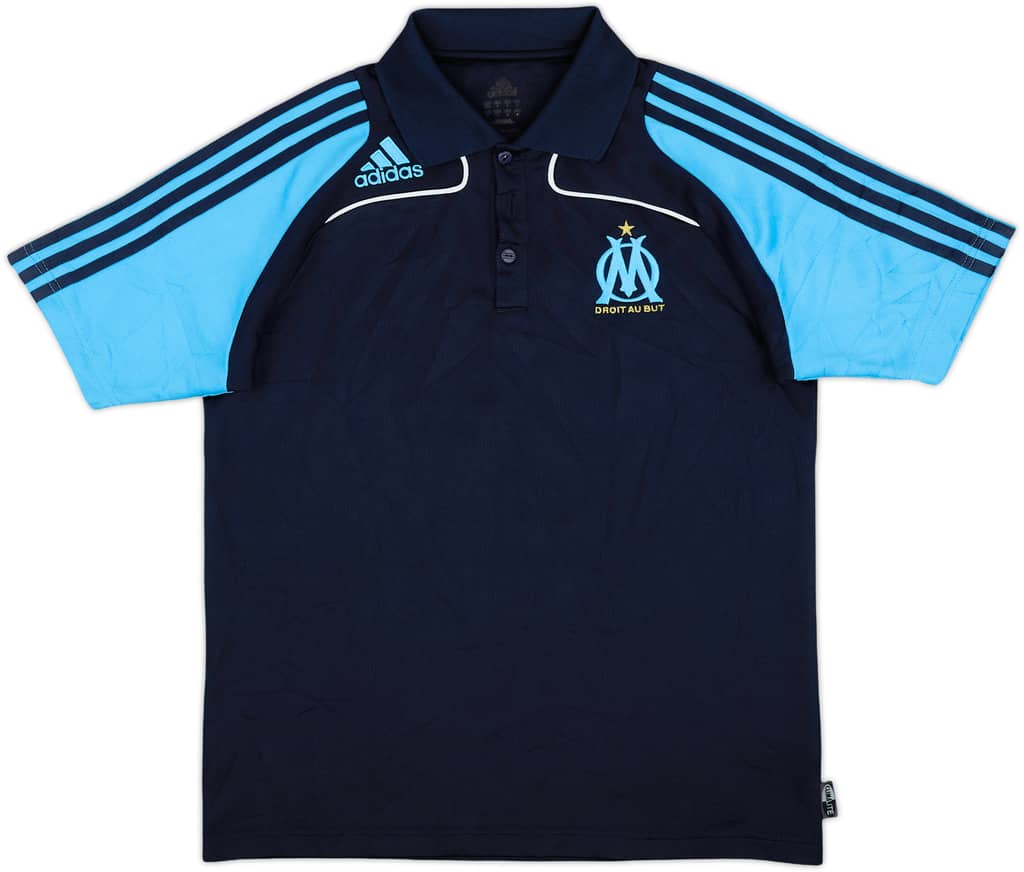 2008-09 Olympique Marseille adidas Polo Shirt - 8/10 - (S)