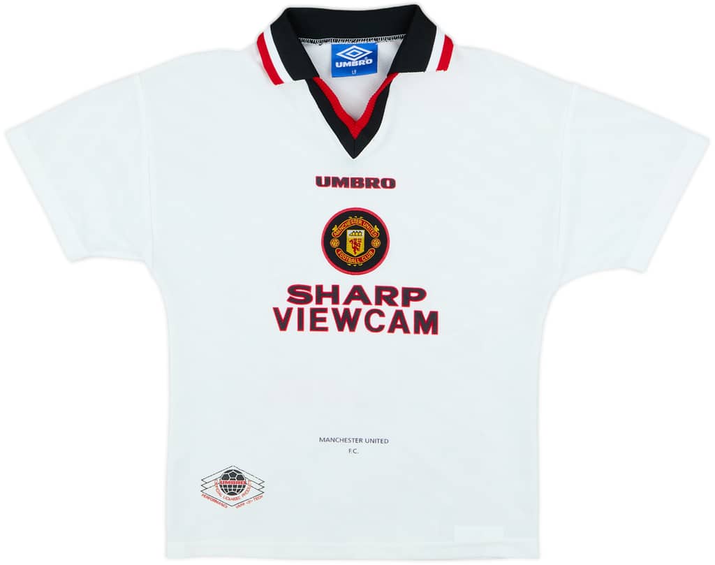 1996-97 Manchester United Away Shirt - 8/10 - (L.Boys)