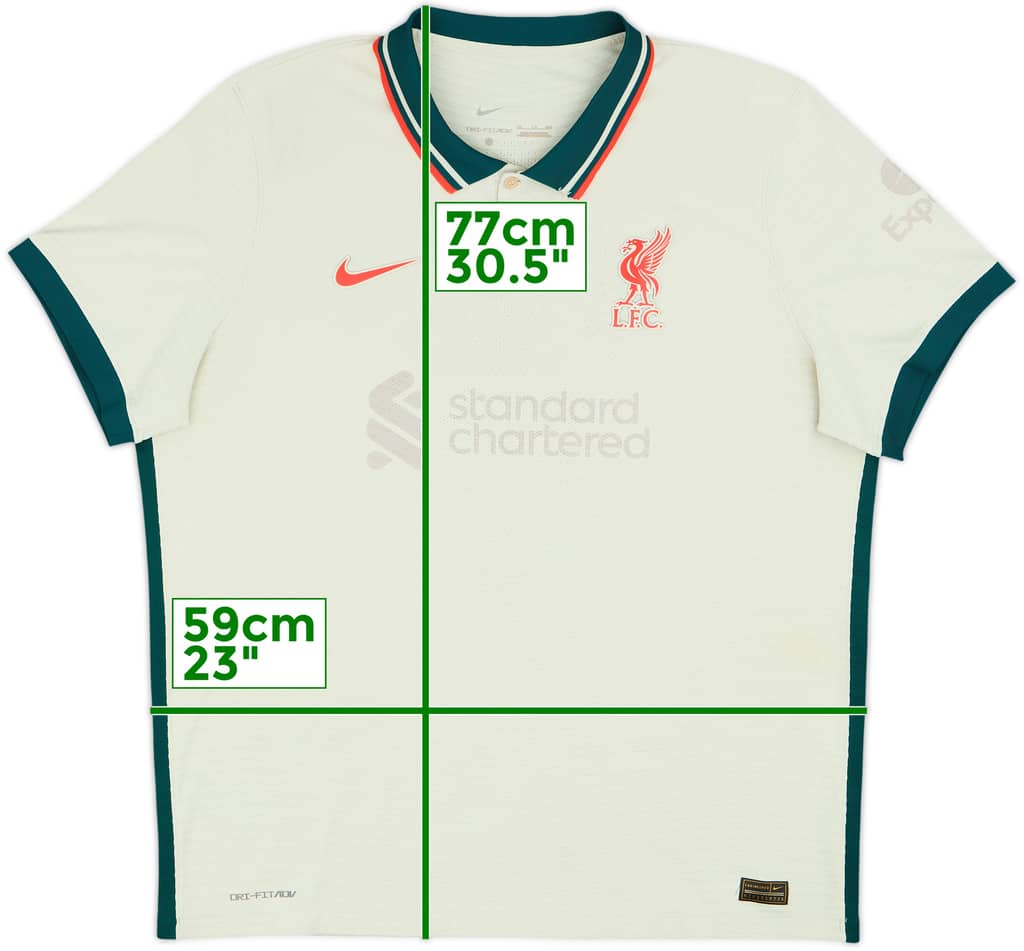 2021-22 Liverpool Authentic Away Shirt - 4/10 - (XXL)