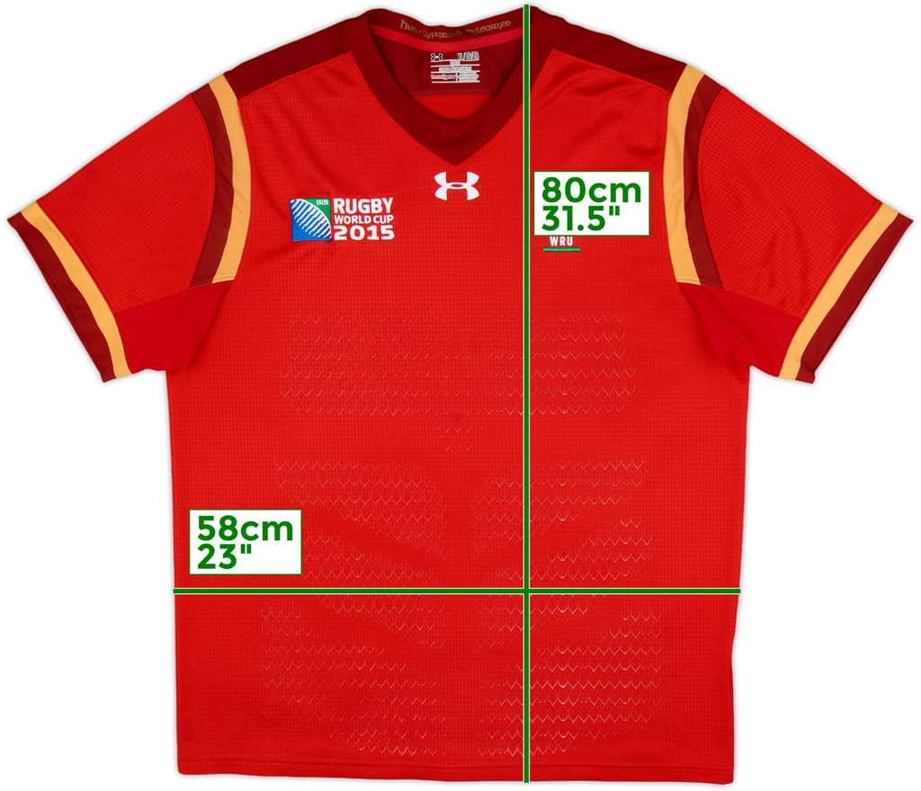 2015 Wales Rugby World Cup Home Shirt - 10/10 - (XL)