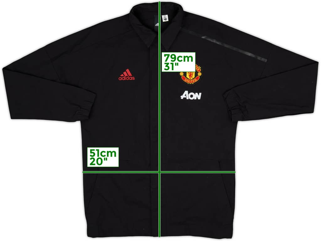 2017-18 Manchester United adidas Track Jacket - 8/10 - (L)