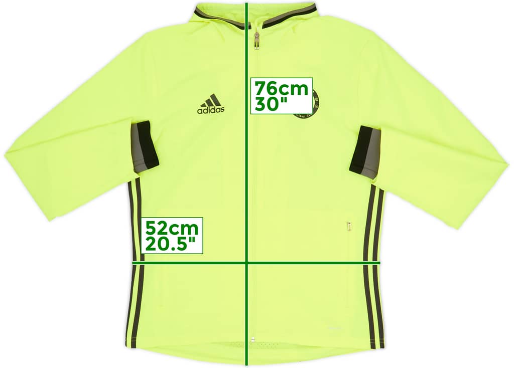 2016-17 Chelsea adidas Hooded Track Jacket - 9/10 - (M)