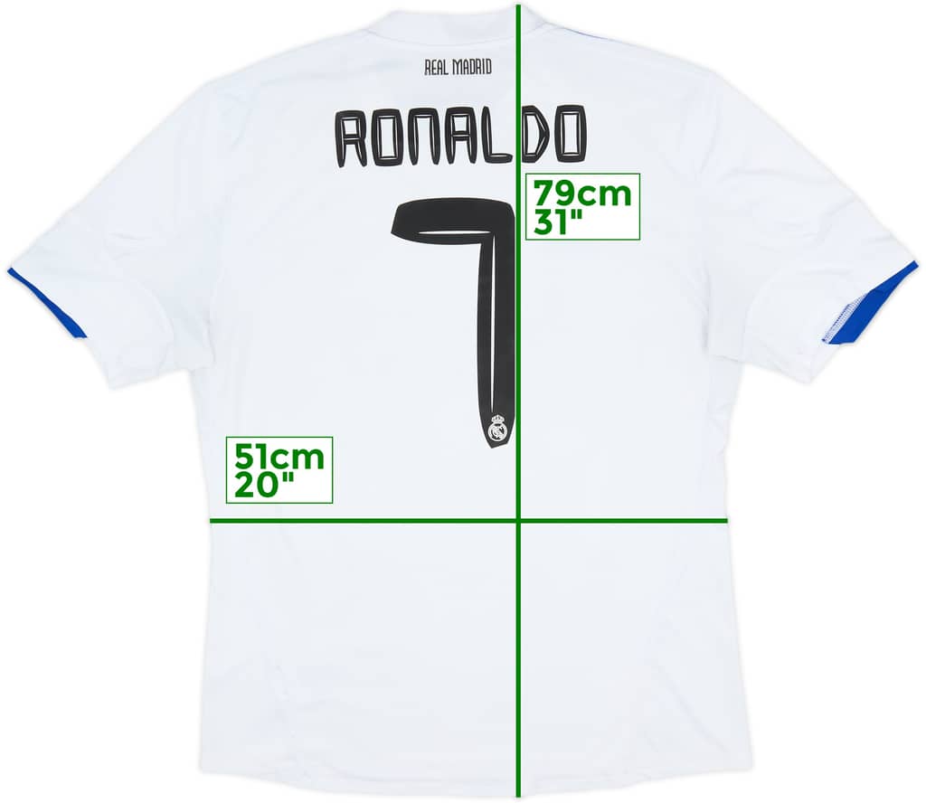 2010-11 Real Madrid Home Shirt Ronaldo #7 - 6/10 - (L)
