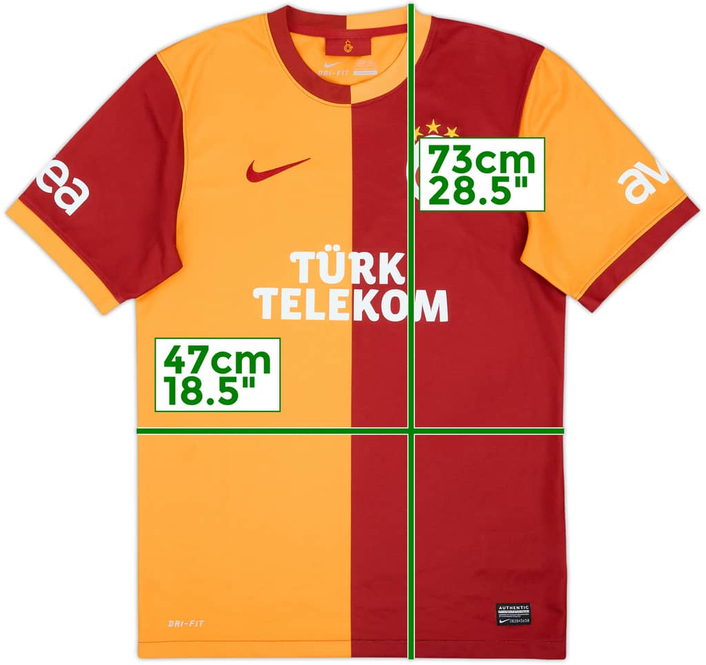 2013-14 Galatasaray Home Shirt - 7/10 - (S)