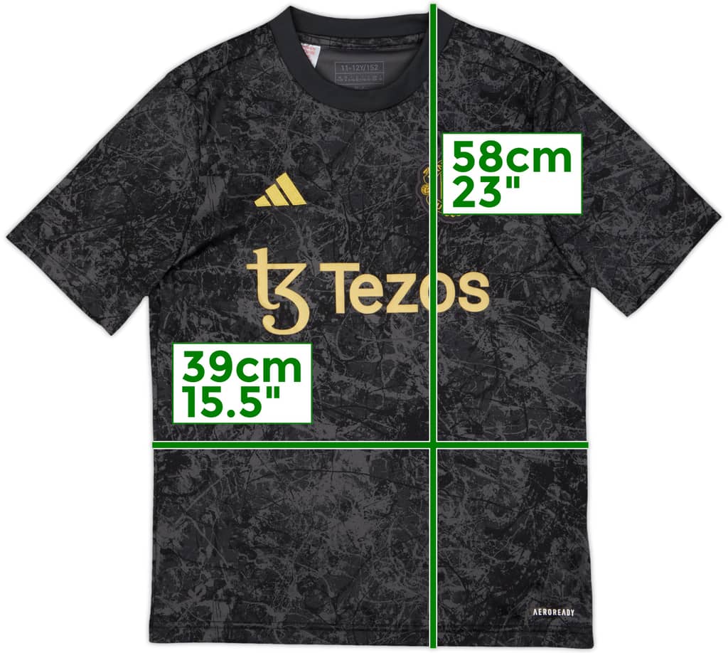 2023-24 Manchester United adidas Training Shirt - 10/10 - (M.Boys)