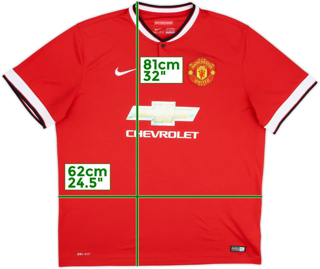 2014-15 Manchester United Home Shirt - 4/10 - (XXL)