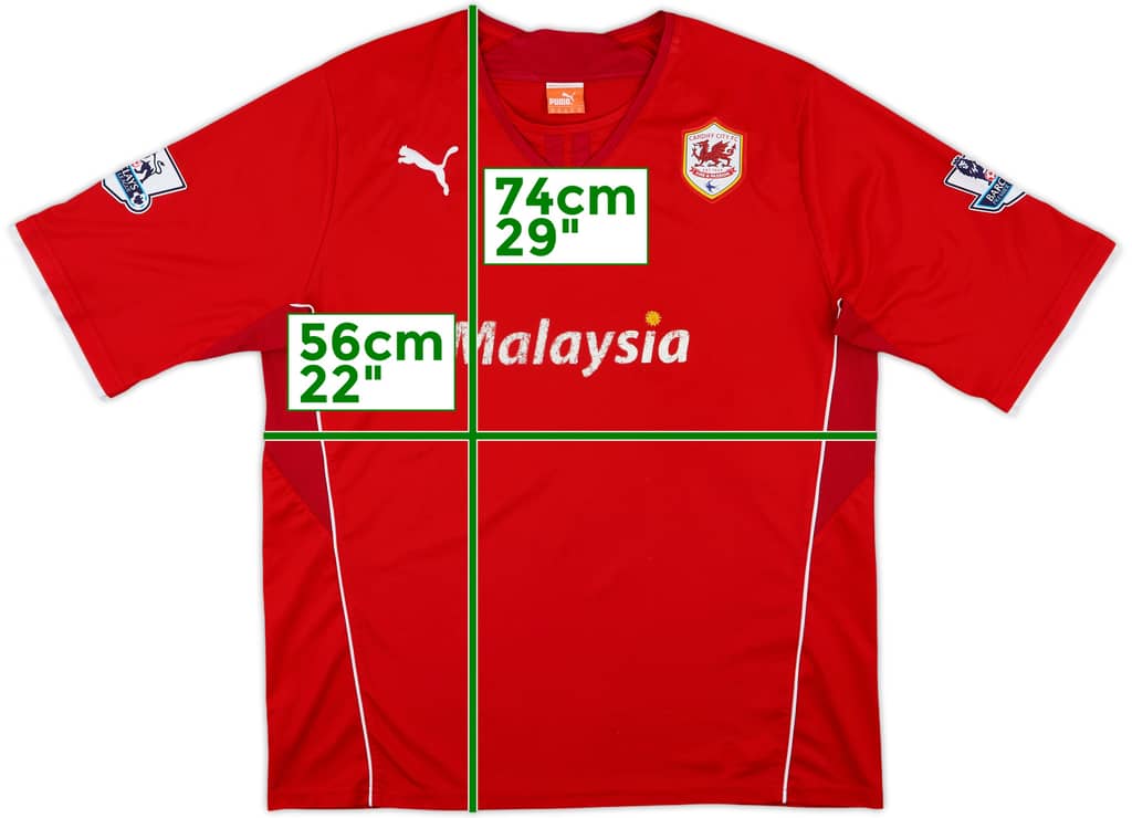 2013-14 Cardiff Home Shirt - 5/10 - (XL)