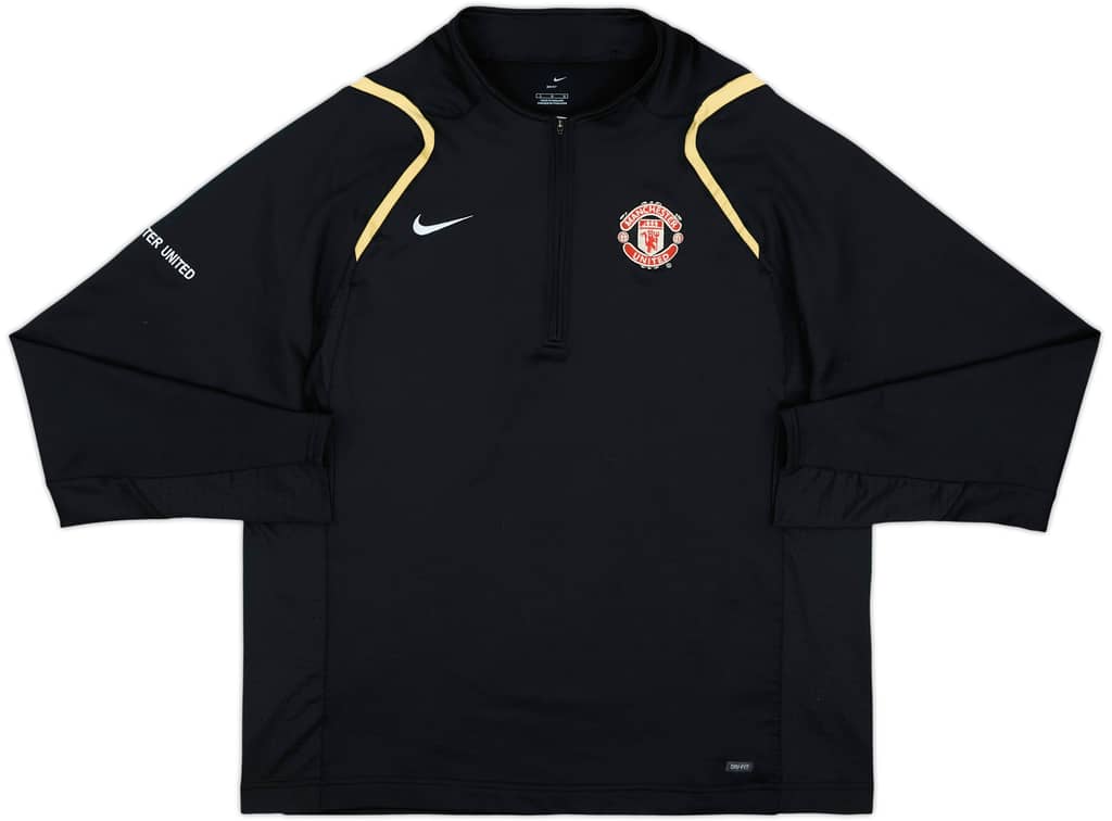 2006-07 Manchester United Nike 1/4 Zip Drill Top - 8/10 - (L)