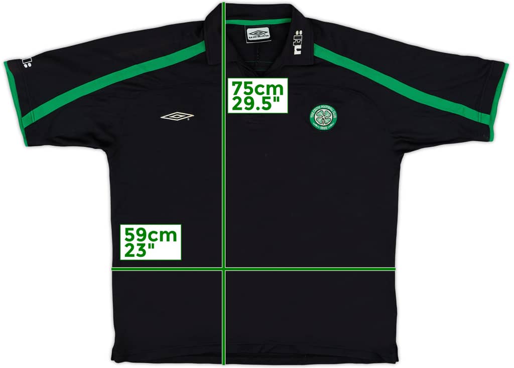 2001-02 Celtic Umbro Polo Shirt - 6/10 - (XL)