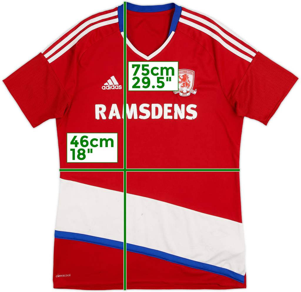 2016-17 Middlesbrough Home Shirt - 4/10 - (M)