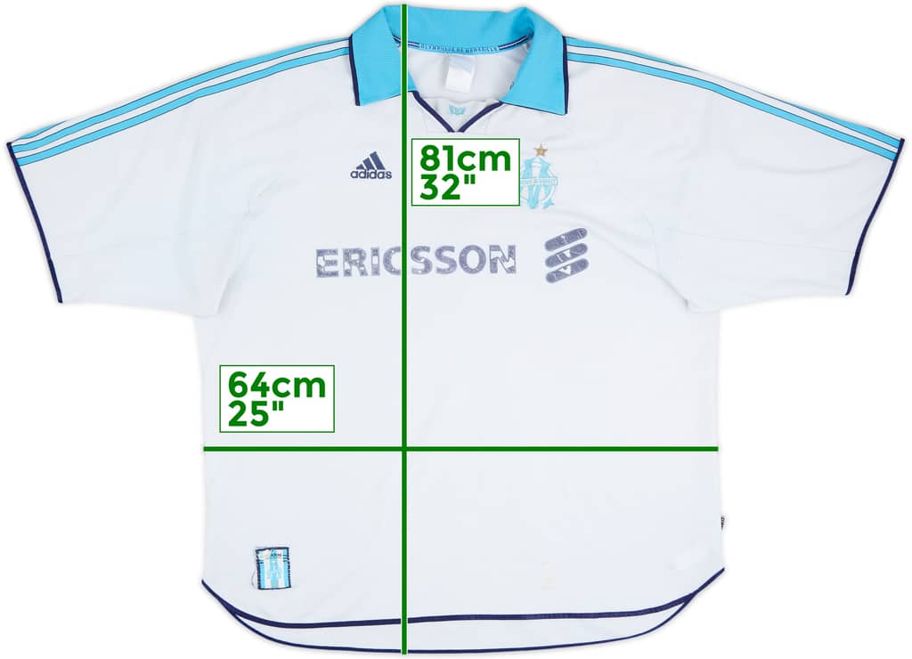 1999-00 Olympique Marseille Home Shirt - 3/10 - (XXL)