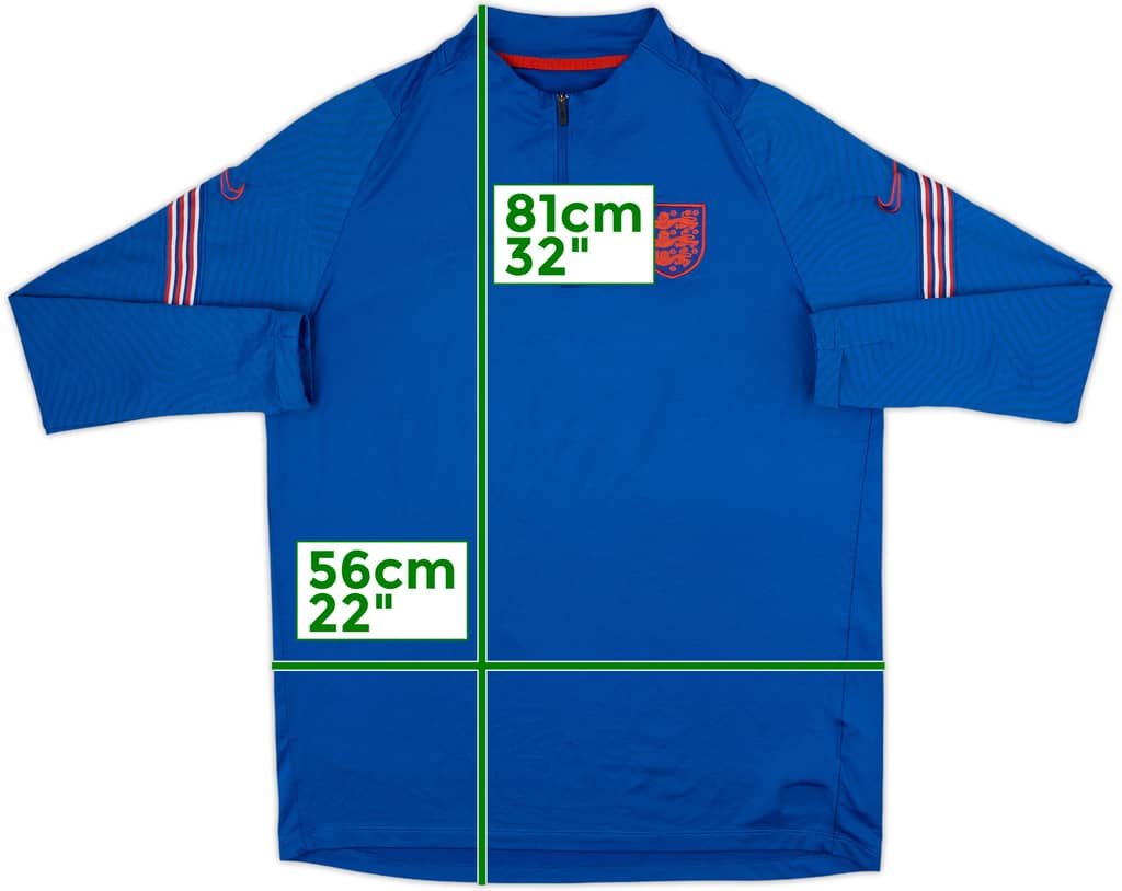 2020-21 England Nike 1/4 Zip Training Top - 6/10 - (XL)