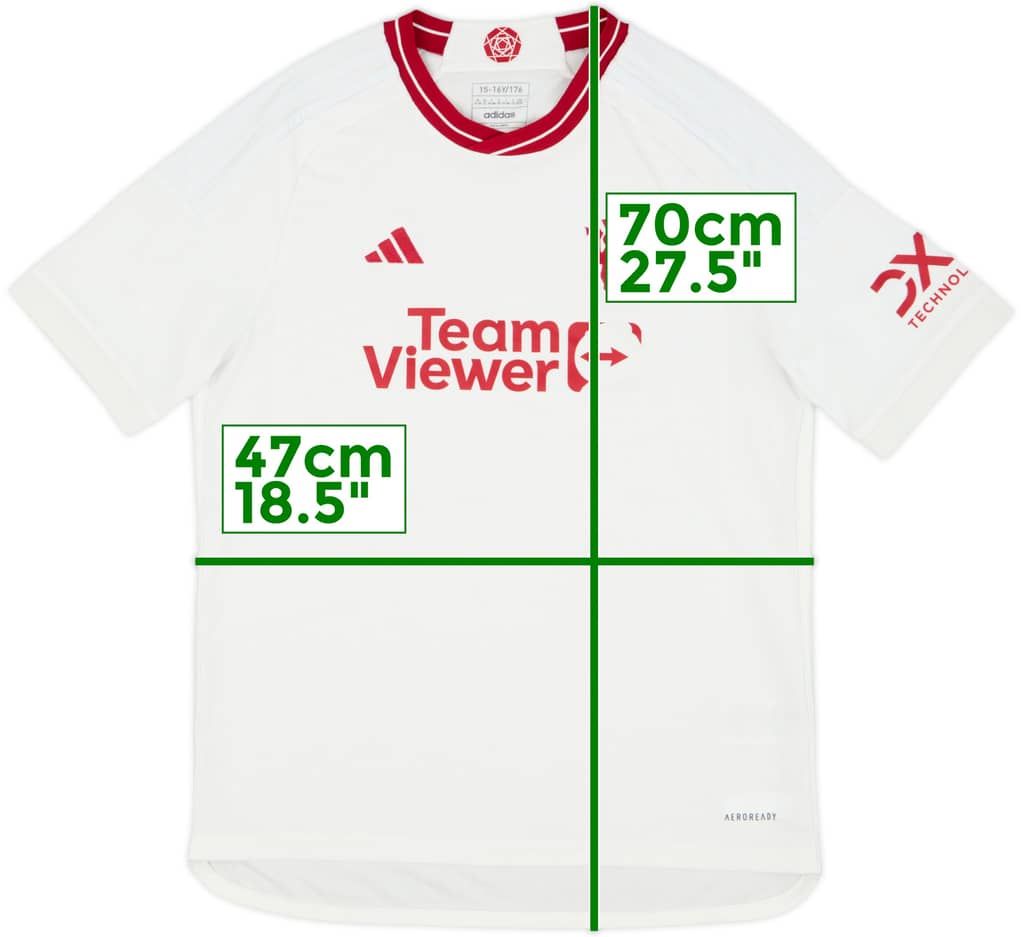2023-24 Manchester United Third Shirt - 5/10 - (XL.Boys)