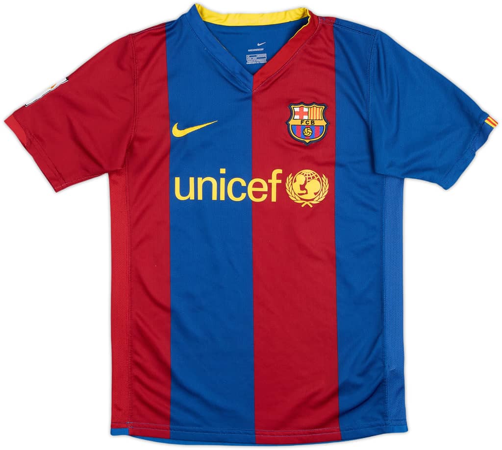 2006-07 Barcelona Home Shirt - 8/10 - (M.Boys)