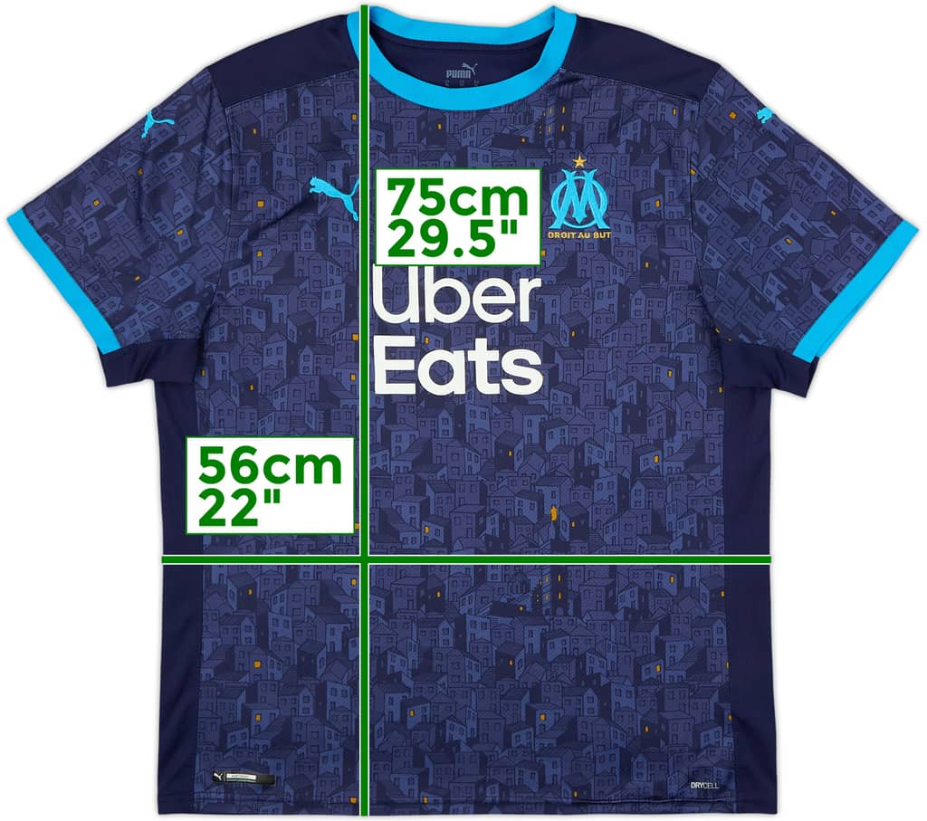 2020-21 Olympique Marseille Away Shirt - 8/10 - (XL)