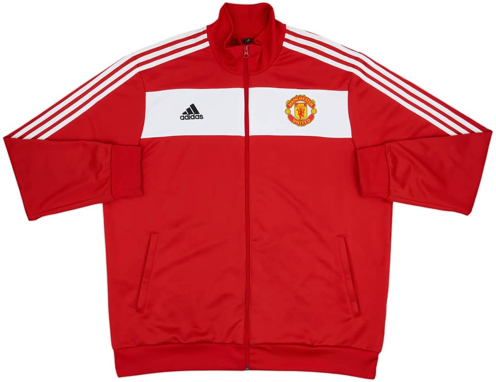 2020-21 Manchester United adidas Track Jacket - 8/10 - (XXL)