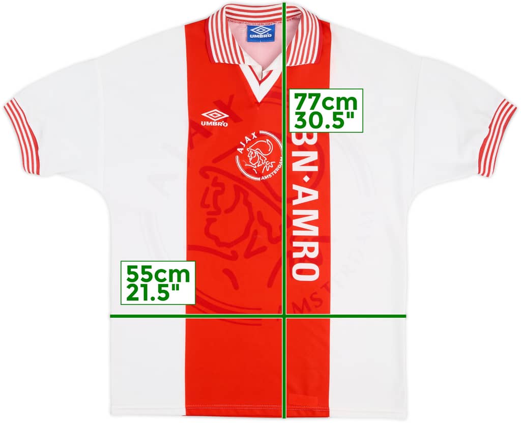 1995-96 Ajax Home Shirt - 8/10 - (L)