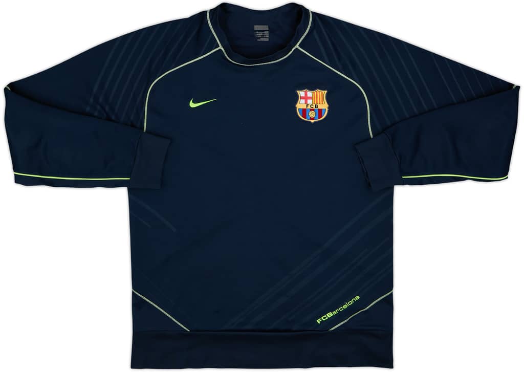 2007-08 Barcelona Nike Sweat Top - 8/10 - (M)