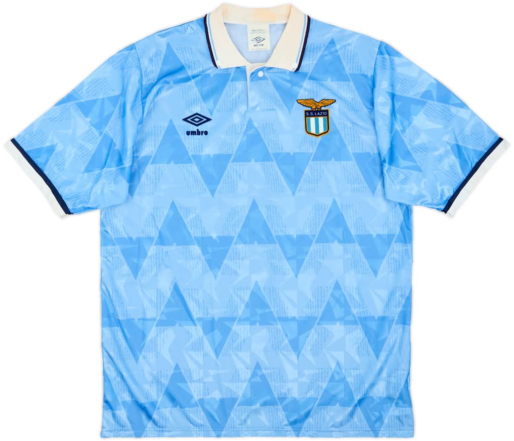 1989-91 Lazio Home Shirt - 7/10 - (L)