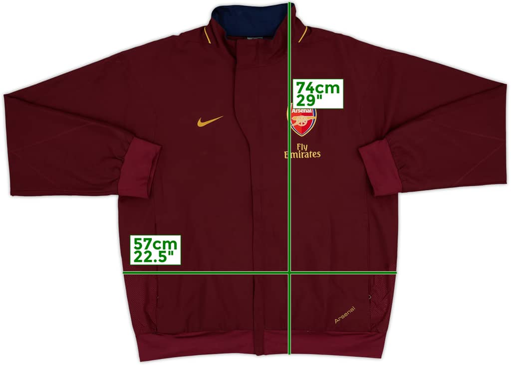 2007-08 Arsenal Nike Track Jacket - 8/10 - (L)