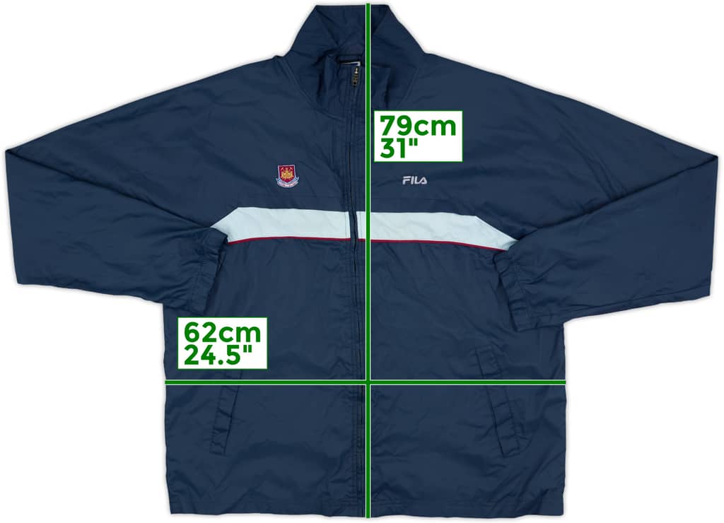 2000-02 West Ham Fila Rain Jacket - 9/10 - (L)