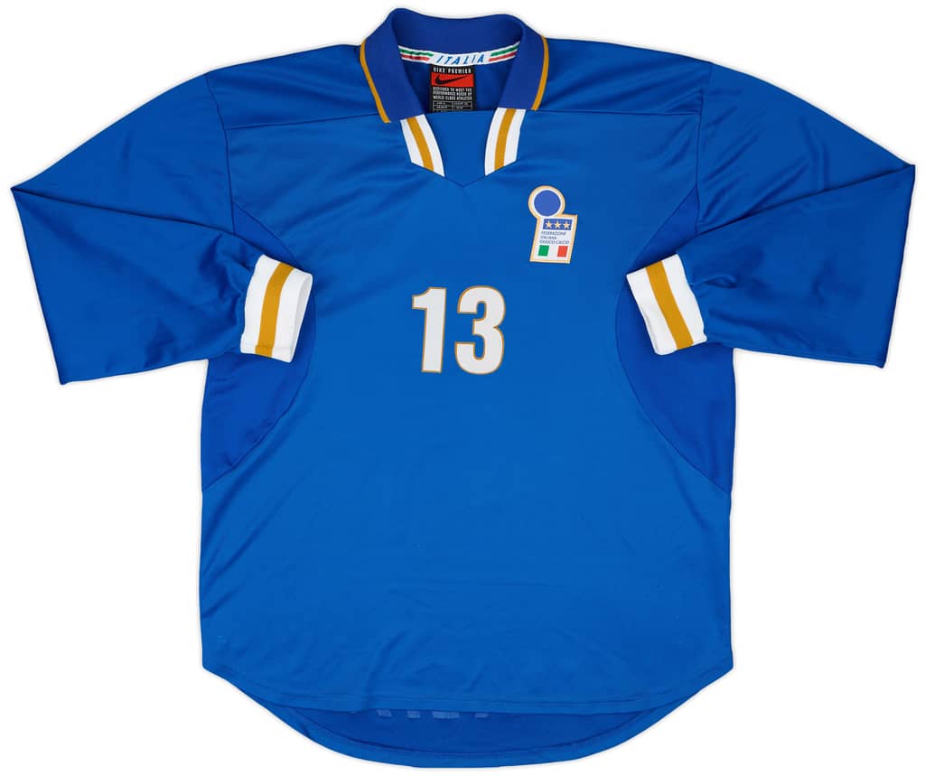 1996-97 Italy Match Issue Home L/S Shirt #13