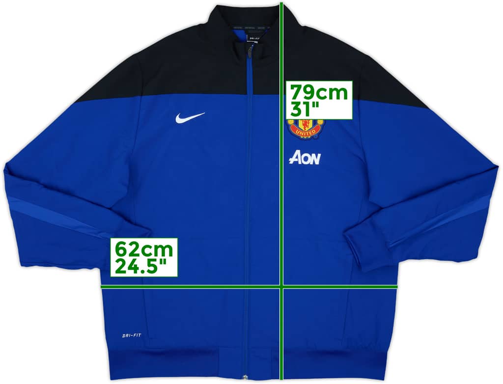 2013-14 Manchester United Nike Track Jacket - 9/10 - (XL)