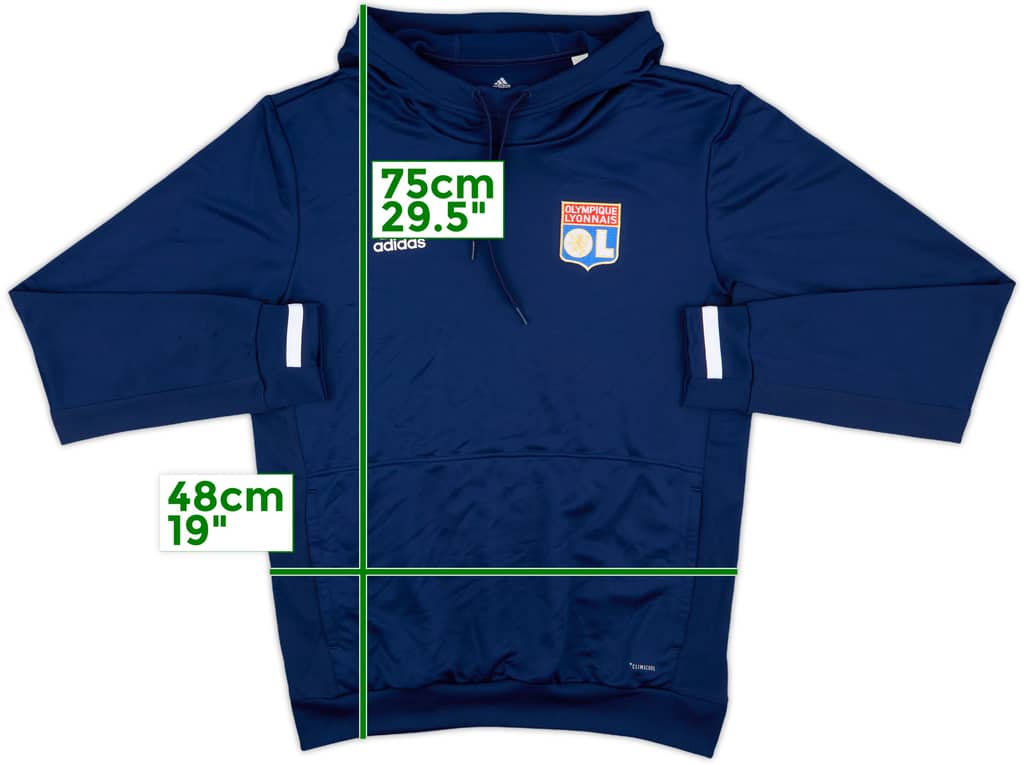 2018-19 Lyon adidas Hooded Sweat Top - 10/10 - (M)