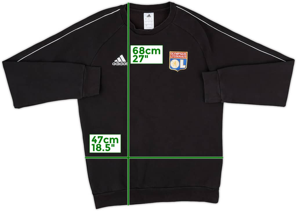 2018-19 Lyon adidas Sweat Top - 9/10 - (S)