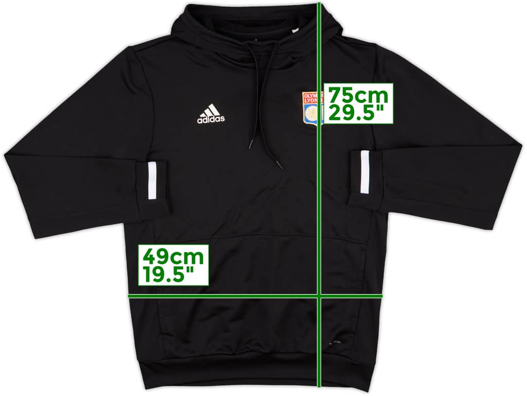 2018-19 Lyon adidas Hooded Top - 9/10 - (M)