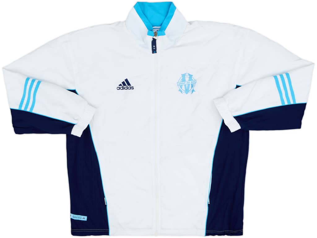 2000-02 Olympique Marseille adidas Track Jacket - 8/10 - (M)
