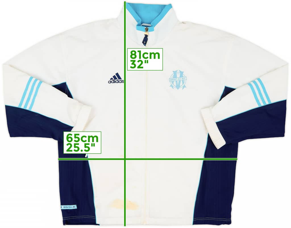 2000-01 Olympique Marseille adidas Track Jacket - 4/10 - (L)