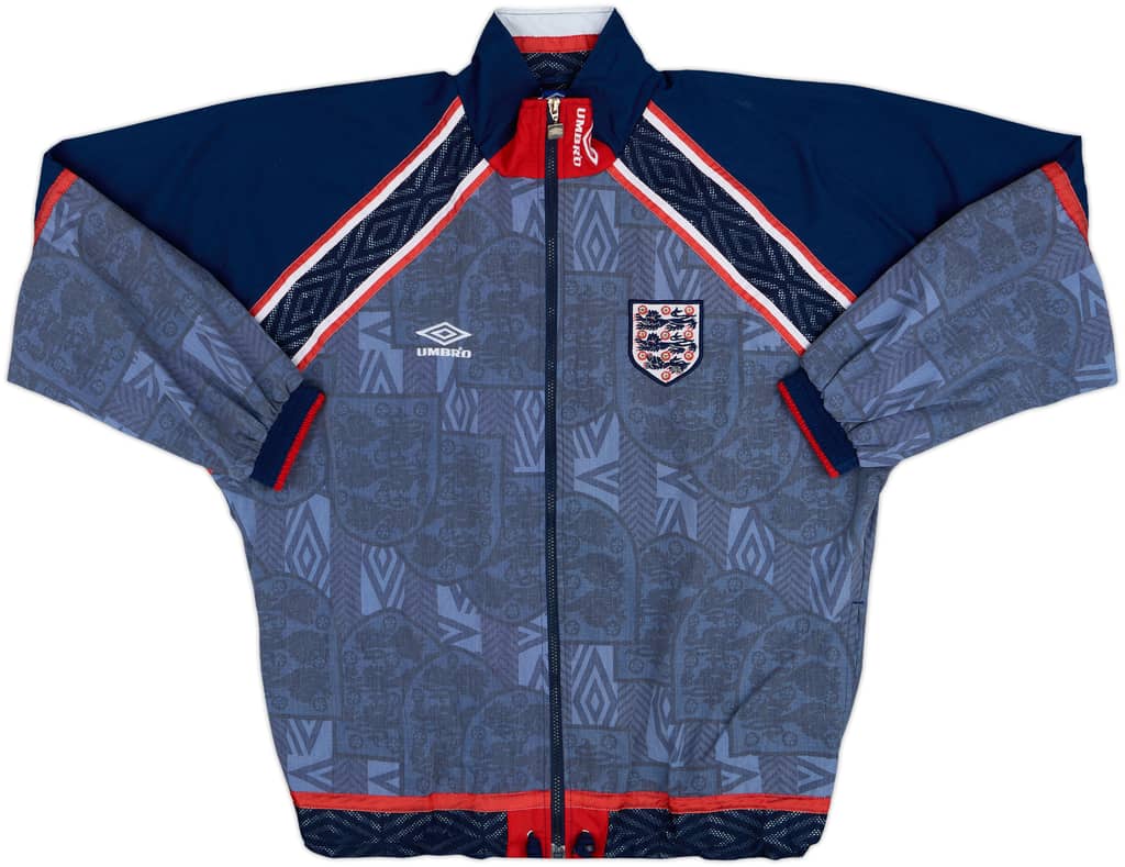 1993-95 England Umbro Track Jacket - 8/10 - (L)