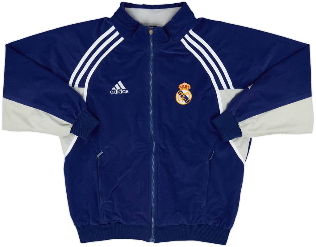 2000-01 Real Madrid adidas Fleece Track Jacket - 6/10 - (XS)