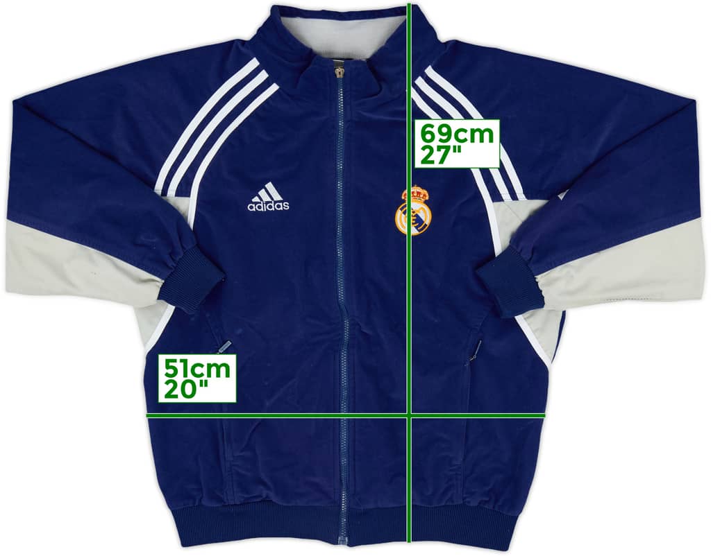 2000-01 Real Madrid adidas Fleece Track Jacket - 6/10 - (XS)